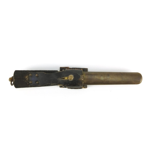 3783 - German military interest knife with scabbard impressed  Ferdinand Everts, 25cm in length