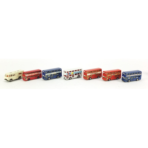 5255 - Seven vinatage Matchbox die cast vehicles with boxes including The Londoner