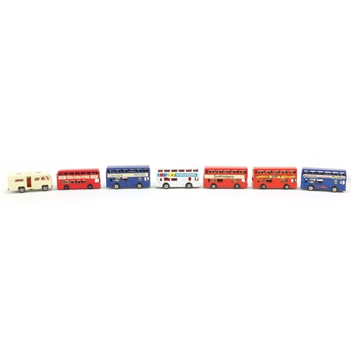 5255 - Seven vinatage Matchbox die cast vehicles with boxes including The Londoner