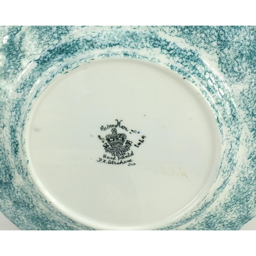 3590A - S Hancock & Sons Rubens ware Pomegranate comprising two bowls and a plate, the largest 35.5cm wide