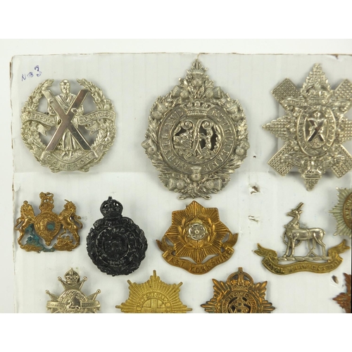 3290 - British military World War I and later cap badges including The King's Own, Royal Warwickshire, 3rd ... 