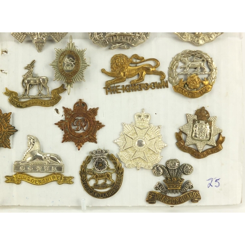 3290 - British military World War I and later cap badges including The King's Own, Royal Warwickshire, 3rd ... 