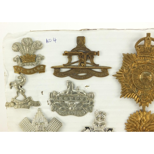 3289 - British military World War I and later cap badges including Army Ordnance Corps, Kenya Regiment and ... 