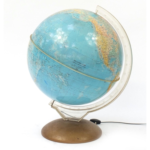 4007 - Large Illumina globe by Purnell & Sons of London, 58cm high