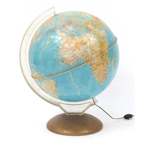 4007 - Large Illumina globe by Purnell & Sons of London, 58cm high