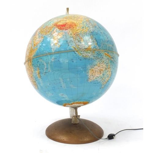 4007 - Large Illumina globe by Purnell & Sons of London, 58cm high