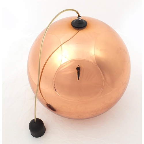 3335 - Modernist Tom Dixon mirror ball light pendant, 41cm high