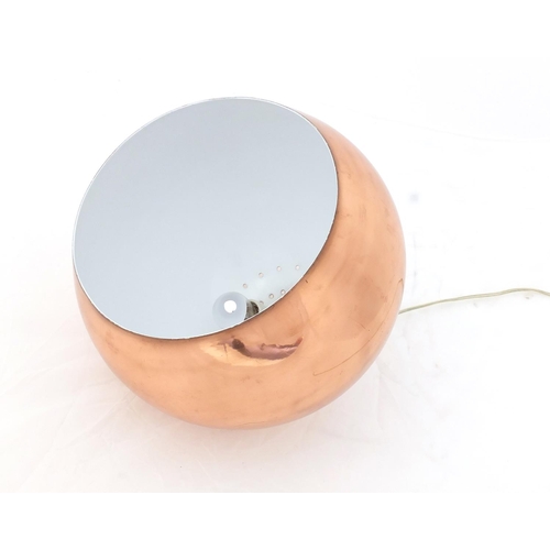 3597 - Modernist Tom Dixon mirror ball light pendant, 28cm high