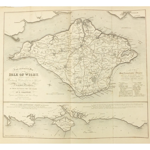 3878 - Barbers picturesque illustrations of Isle of Wight, 19th century hardback book with plates