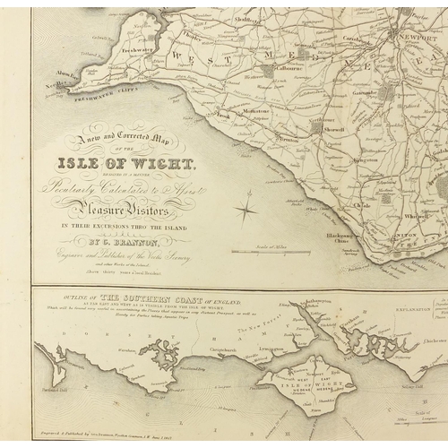 3878 - Barbers picturesque illustrations of Isle of Wight, 19th century hardback book with plates