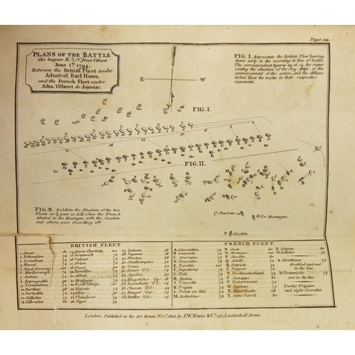 3506 - The Naval Gazetteer Giographer and Chronologist, 19th century leather bound hardback book, published... 