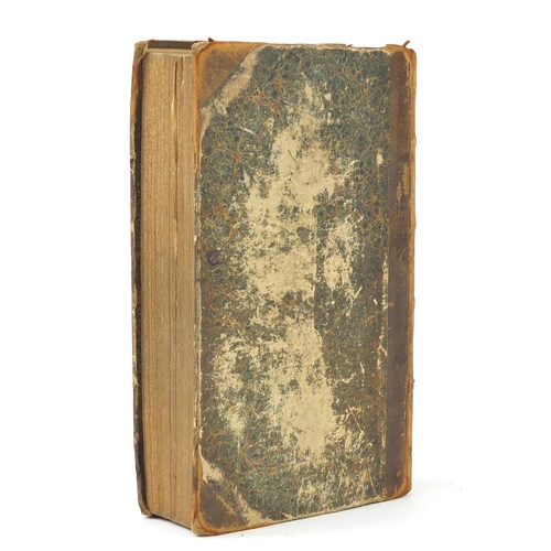 3506 - The Naval Gazetteer Giographer and Chronologist, 19th century leather bound hardback book, published... 