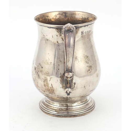 3607 - Victorian silver tankard by Josiah Williams & Co, Exeter 1877, with military interest inscription, 1... 