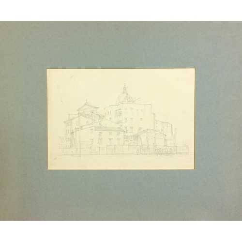 3756 - Robert Sargent Austin - San Giovanni dei Fiorentini and South East of Rome, two preliminary pencil s... 