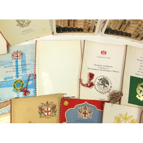 3883 - 1960's and later Guildhall, The Mansion House and other banquet/luncheon menus honouring Presidents,... 