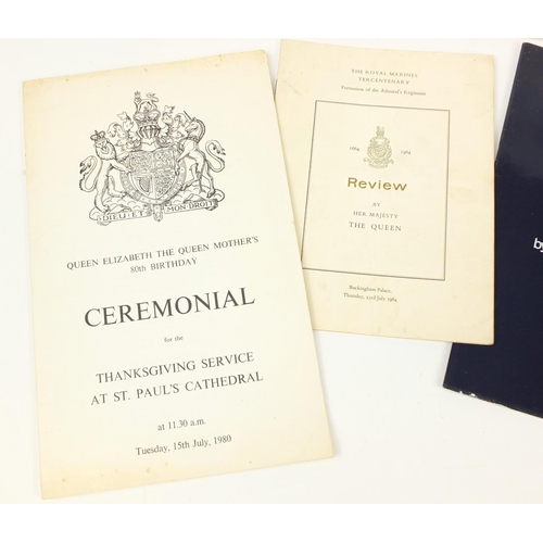 3882 - Royal interest ephemera including Guildhall silver jubilee luncheon menu, St Paul's Cathedral Queen'... 