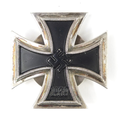 3410 - German military interest iron cross with screw back and impressed makers mark