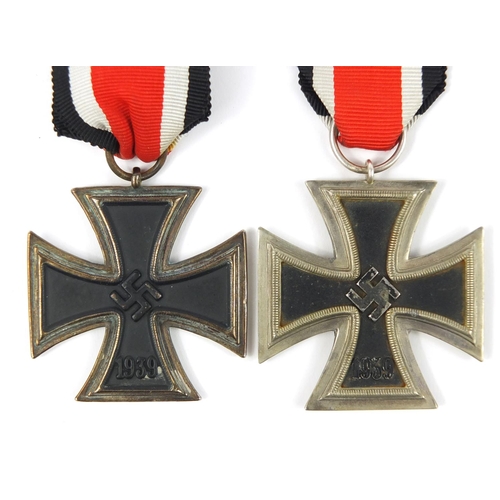 3411 - Two German military interest iron crosses