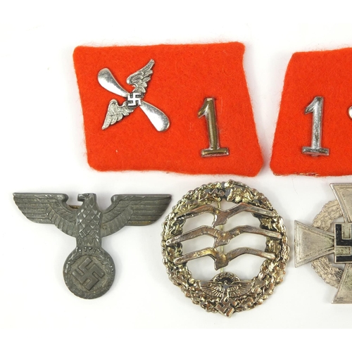 3412 - German militaria including a Faithful Service cross and Civil Defence medal