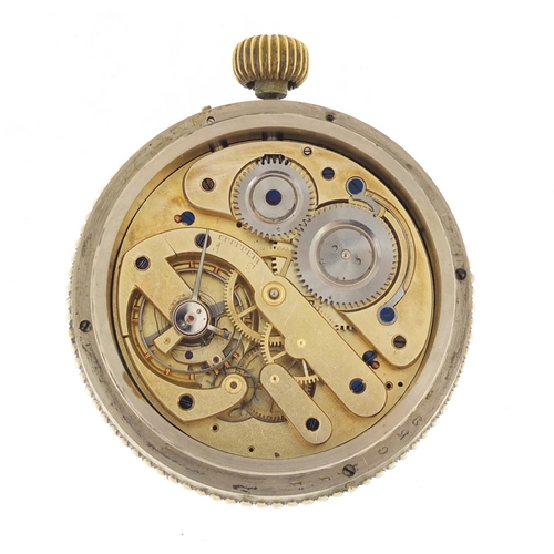 3978 - Early 20th century Goliath pocket watch/ desk timepiece with calendar, RD number 170471 and numbered... 