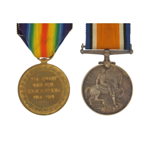 3407 - British military World War I pair awarded to 35077A-CPL.S.J.HODGES.ESSEXR.