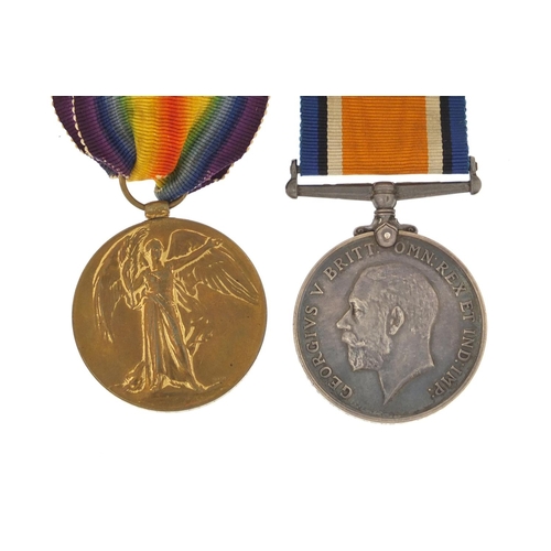 3196 - British military World War I pair awarded to 41102PTE.H.A.ROUX.D.OFCON.L.I.