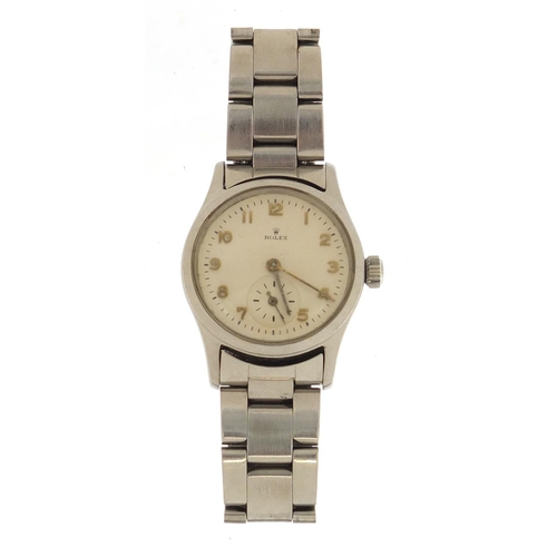 4013 - Gentlemen's Rolex Oyster wristwatch with subsidiary dial, the case numbered 363617, 30mm in diameter... 