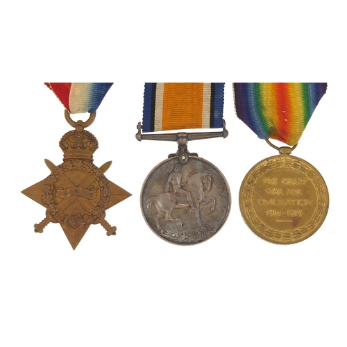 3406 - British military World War I trio awarded to 1132BMBR.A.G.THORNTON.R.A (Relates to lot 3403)