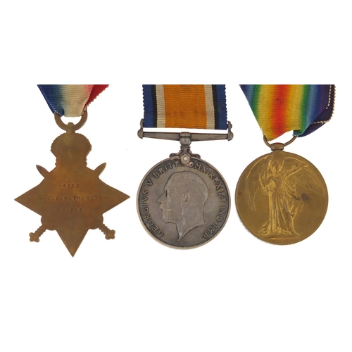 3406 - British military World War I trio awarded to 1132BMBR.A.G.THORNTON.R.A (Relates to lot 3403)