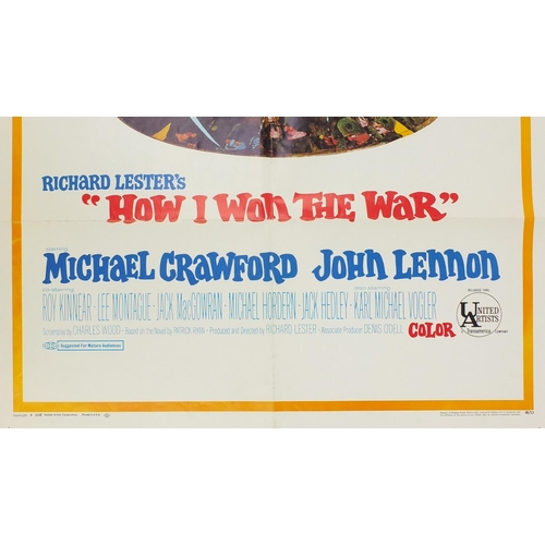 3746 - Vintage How I Won the War US one sheet film poster, dated 1968