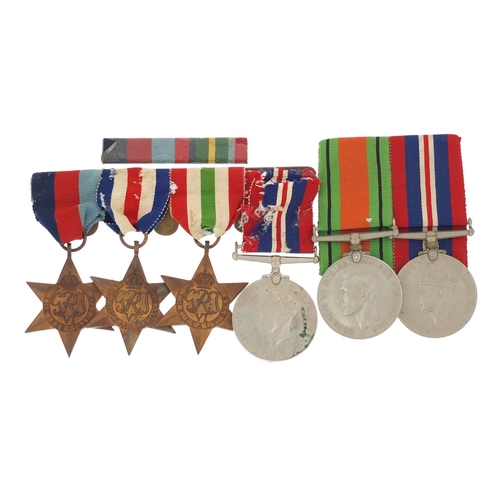 3409 - Six British military World War II medals including Italy star and the France and Germany star