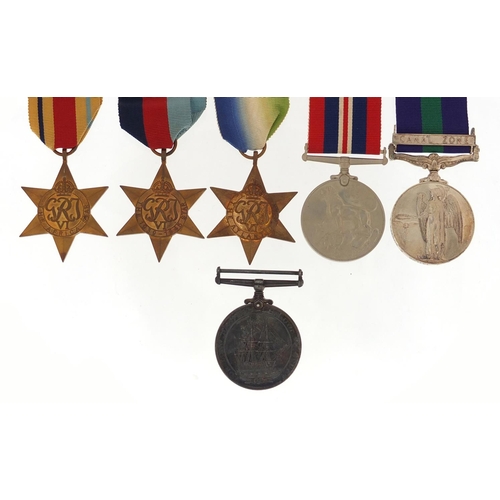 3629 - British military World War II and later six medal group with boxes of issue, comprising George VI Na... 