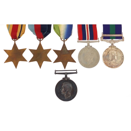 3629 - British military World War II and later six medal group with boxes of issue, comprising George VI Na... 