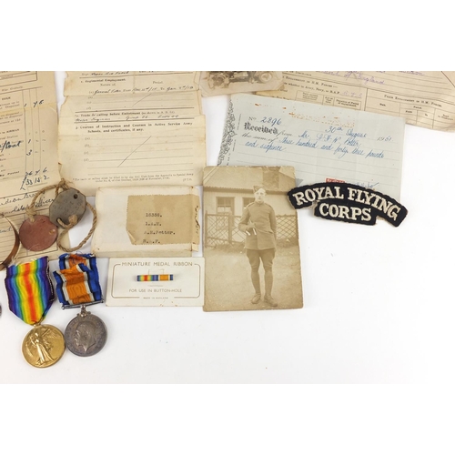 3190 - British military World War I Royal Air Force medal group relating to First Class Air Mechanic Arthur... 