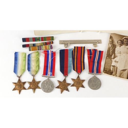 3194 - British military World War II six medal group relating to Norman Swan MacDonald including Government... 