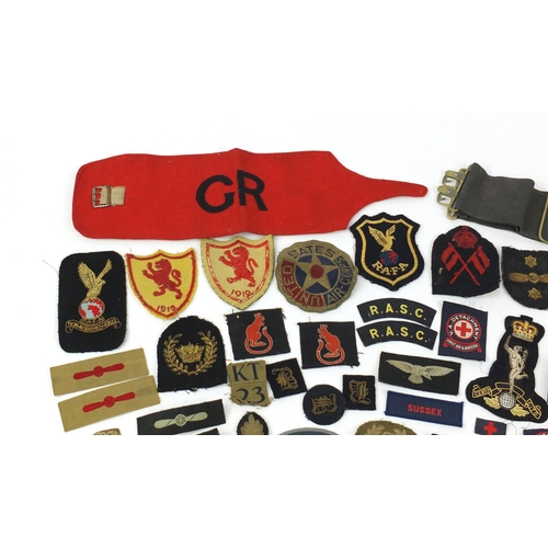 3291 - British and United States militaria including United States Air Corps cloth patch, World War I Volun... 