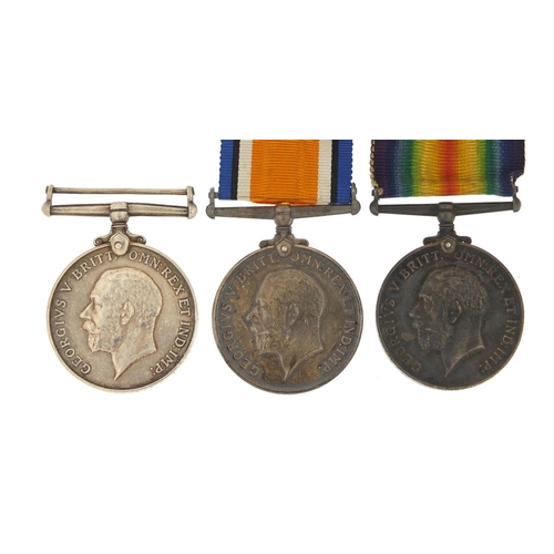 3770 - Three British military World War I 1914-18 war medals, one with box of issue, awarded to 16858PTE.J.... 