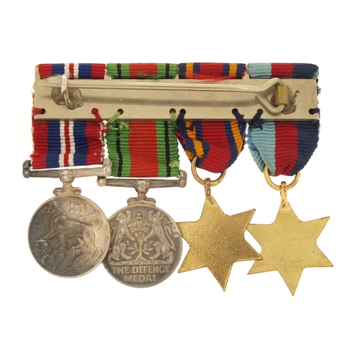 3630 - British military World War II medal group with dress medals and mentioned in dispatches oak leaf