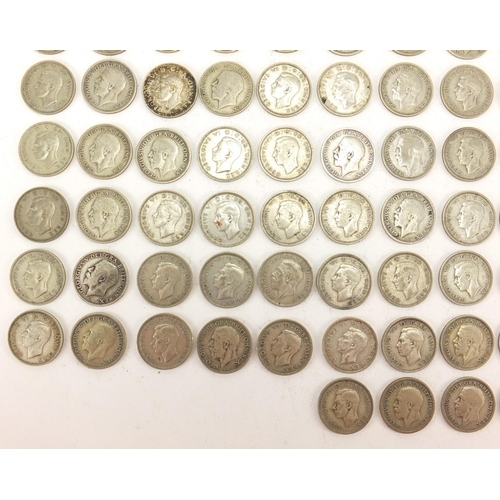 3699 - British pre-1947 shillings, 715g