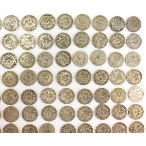 3699 - British pre-1947 shillings, 715g