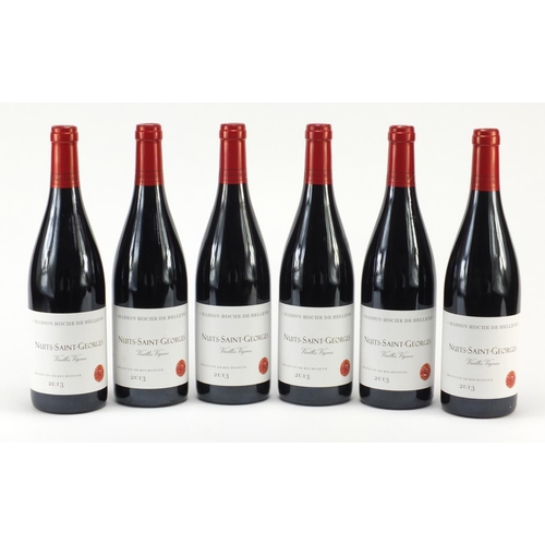 3730 - Six bottles of 2013 Maison Roche de Bellene Nuit St Georges red wine