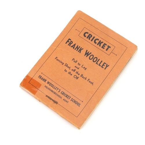 3345 - Early 20th century Frank Woolley cricket flick book, pull to leg and forcing shot, off the back foot... 