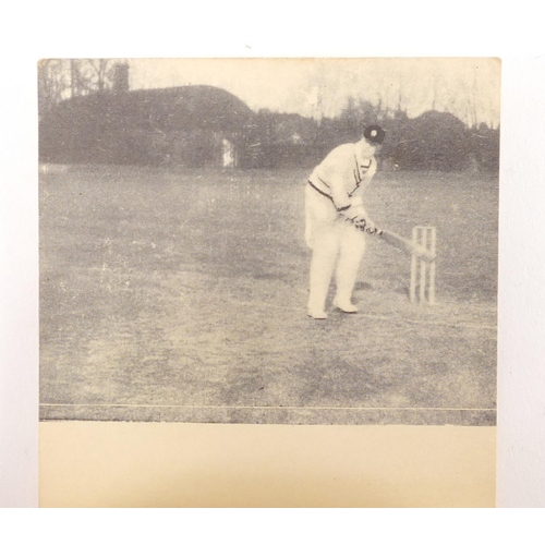 3345 - Early 20th century Frank Woolley cricket flick book, pull to leg and forcing shot, off the back foot... 