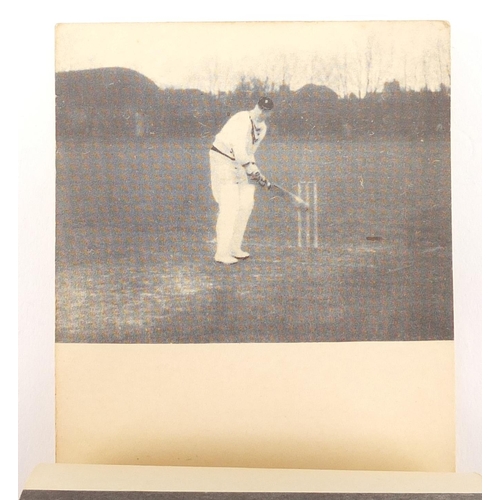 3345 - Early 20th century Frank Woolley cricket flick book, pull to leg and forcing shot, off the back foot... 