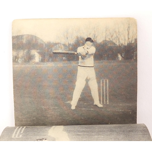 3344 - Early 20th century Frank Woolley cricket flick book, square cut and walking shot