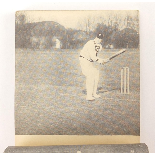 3344 - Early 20th century Frank Woolley cricket flick book, square cut and walking shot