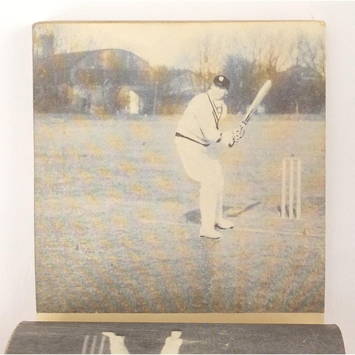 3344 - Early 20th century Frank Woolley cricket flick book, square cut and walking shot