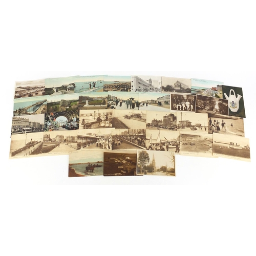 3880 - Edwardian and later Brighton, Hove and Worthing topographical postcards, some black and white photog... 