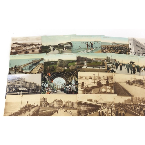 3880 - Edwardian and later Brighton, Hove and Worthing topographical postcards, some black and white photog... 