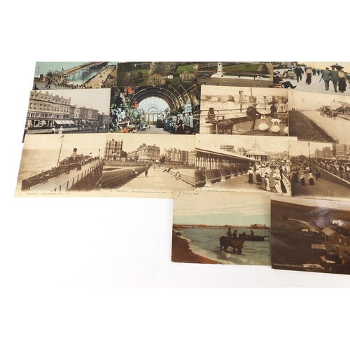 3880 - Edwardian and later Brighton, Hove and Worthing topographical postcards, some black and white photog... 